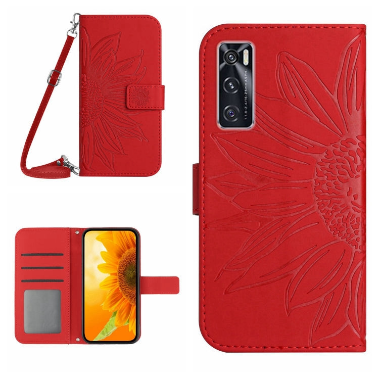 Skin Feel Sun Flower Pattern Flip Leather Phone Case with Lanyard, For vivo S9, For vivo S9E, For vivo S10/S10 Pro, For vivo S7 5G/V20 Pro/S7t 5G, For vivo V20 SE/Y70, For vivo V21 4G/V21 5G, For vivo V23 5G                                             ...