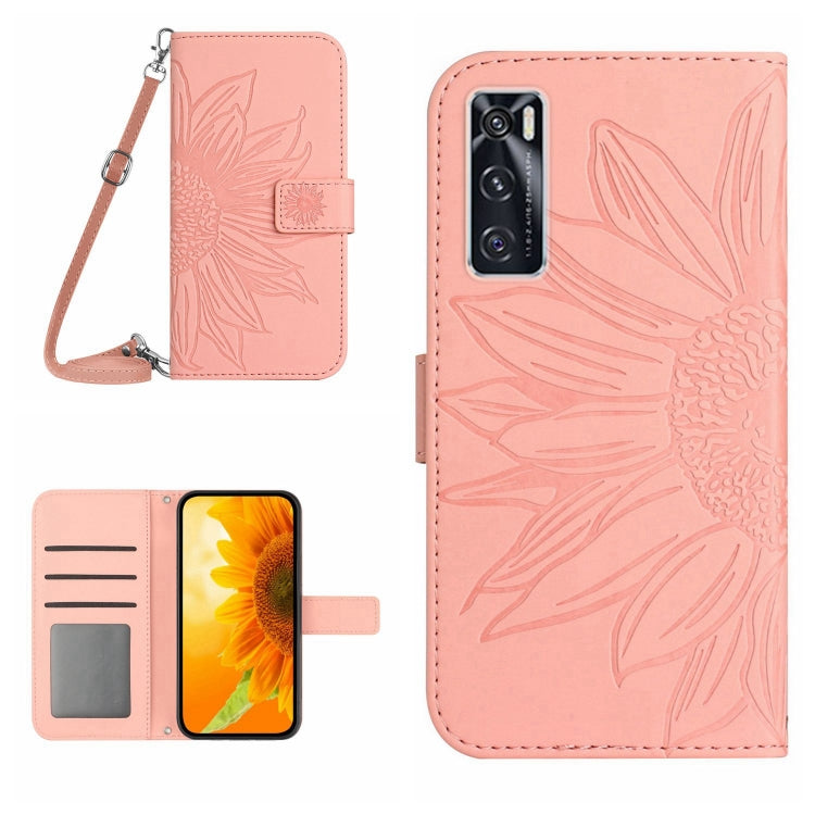 Skin Feel Sun Flower Pattern Flip Leather Phone Case with Lanyard, For vivo S9, For vivo S9E, For vivo S10/S10 Pro, For vivo S7 5G/V20 Pro/S7t 5G, For vivo V20 SE/Y70, For vivo V21 4G/V21 5G, For vivo V23 5G                                             ...