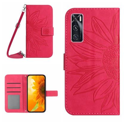 Skin Feel Sun Flower Pattern Flip Leather Phone Case with Lanyard, For vivo S9, For vivo S9E, For vivo S10/S10 Pro, For vivo S7 5G/V20 Pro/S7t 5G, For vivo V20 SE/Y70, For vivo V21 4G/V21 5G, For vivo V23 5G                                             ...