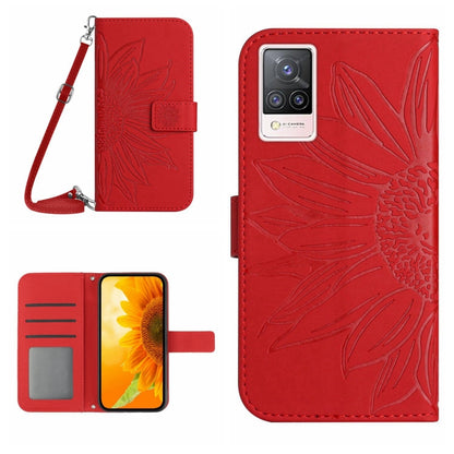 Skin Feel Sun Flower Pattern Flip Leather Phone Case with Lanyard, For vivo S9, For vivo S9E, For vivo S10/S10 Pro, For vivo S7 5G/V20 Pro/S7t 5G, For vivo V20 SE/Y70, For vivo V21 4G/V21 5G, For vivo V23 5G                                             ...