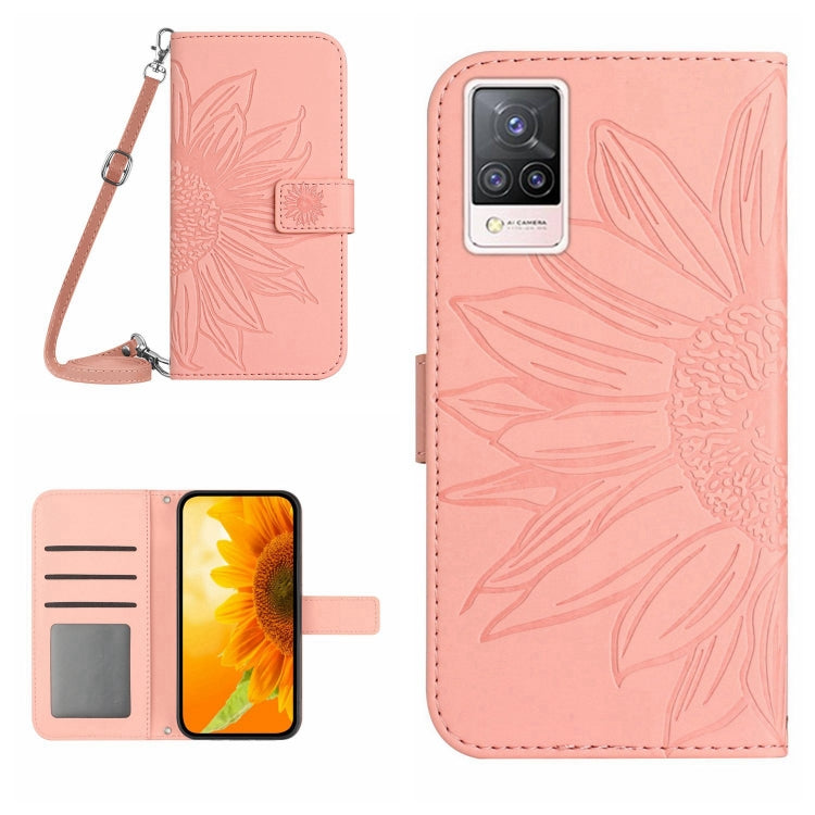 Skin Feel Sun Flower Pattern Flip Leather Phone Case with Lanyard, For vivo S9, For vivo S9E, For vivo S10/S10 Pro, For vivo S7 5G/V20 Pro/S7t 5G, For vivo V20 SE/Y70, For vivo V21 4G/V21 5G, For vivo V23 5G                                             ...