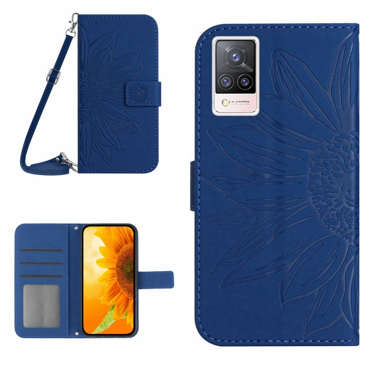 Skin Feel Sun Flower Pattern Flip Leather Phone Case with Lanyard, For vivo S9, For vivo S9E, For vivo S10/S10 Pro, For vivo S7 5G/V20 Pro/S7t 5G, For vivo V20 SE/Y70, For vivo V21 4G/V21 5G, For vivo V23 5G                                             ...
