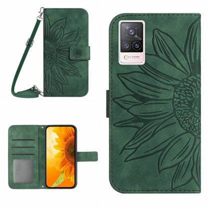 Skin Feel Sun Flower Pattern Flip Leather Phone Case with Lanyard, For vivo S9, For vivo S9E, For vivo S10/S10 Pro, For vivo S7 5G/V20 Pro/S7t 5G, For vivo V20 SE/Y70, For vivo V21 4G/V21 5G, For vivo V23 5G                                             ...
