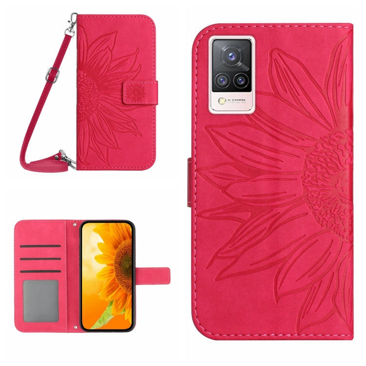 Skin Feel Sun Flower Pattern Flip Leather Phone Case with Lanyard, For vivo S9, For vivo S9E, For vivo S10/S10 Pro, For vivo S7 5G/V20 Pro/S7t 5G, For vivo V20 SE/Y70, For vivo V21 4G/V21 5G, For vivo V23 5G                                             ...