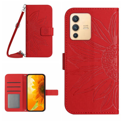 Skin Feel Sun Flower Pattern Flip Leather Phone Case with Lanyard, For vivo S9, For vivo S9E, For vivo S10/S10 Pro, For vivo S7 5G/V20 Pro/S7t 5G, For vivo V20 SE/Y70, For vivo V21 4G/V21 5G, For vivo V23 5G                                             ...