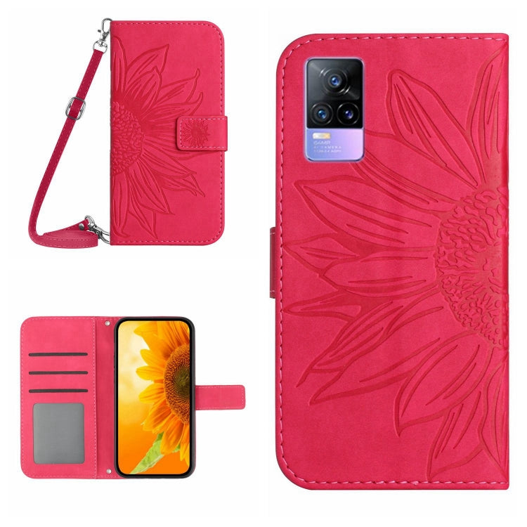 Skin Feel Sun Flower Pattern Flip Leather Phone Case with Lanyard, For vivo Y70S/iQOO U1/Y51S, For vivo Y73 2021/V21E, For vivo Y72 5G/iQOO Z3/Y52 5G/Y53S