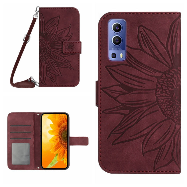 Skin Feel Sun Flower Pattern Flip Leather Phone Case with Lanyard, For vivo Y70S/iQOO U1/Y51S, For vivo Y73 2021/V21E, For vivo Y72 5G/iQOO Z3/Y52 5G/Y53S