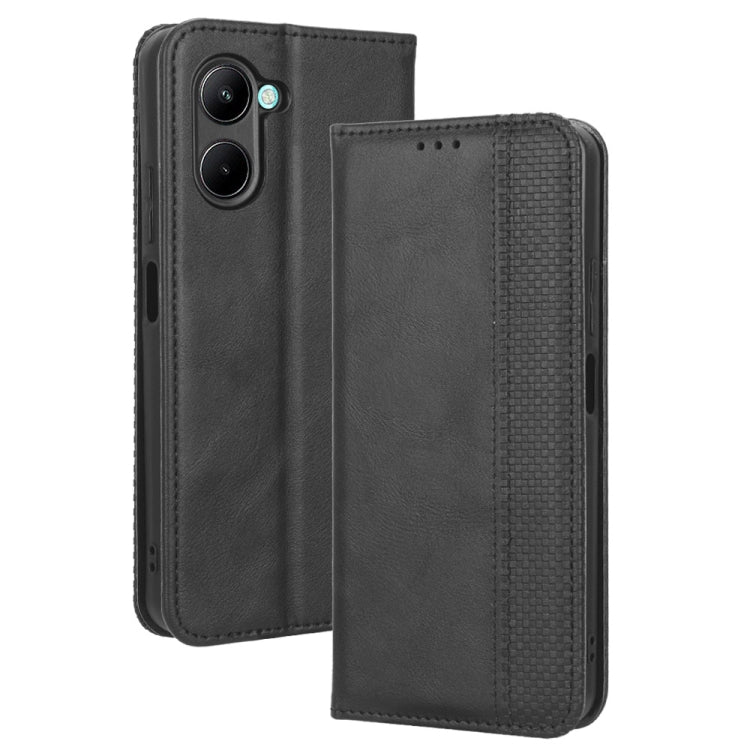 Magnetic Buckle Retro Texture Leather Phone Case, For Realme C33 4G, For T-Mobile Revvl 6 5G, For T-Mobile REVVL 6 Pro 5G, For vivo V25 5G /  X80 Lite, For vivo V25 Pro / S15 Pro, For vivo Y35 4G / Y22s 4G / Y22 4G 2022, For Wiko Power U20 / U10       ...