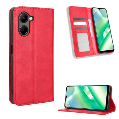 Magnetic Buckle Retro Texture Leather Phone Case, For Realme C33 4G, For T-Mobile Revvl 6 5G, For T-Mobile REVVL 6 Pro 5G, For vivo V25 5G /  X80 Lite, For vivo V25 Pro / S15 Pro, For vivo Y35 4G / Y22s 4G / Y22 4G 2022, For Wiko Power U20 / U10       ...