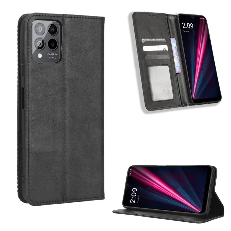 Magnetic Buckle Retro Texture Leather Phone Case, For Realme C33 4G, For T-Mobile Revvl 6 5G, For T-Mobile REVVL 6 Pro 5G, For vivo V25 5G /  X80 Lite, For vivo V25 Pro / S15 Pro, For vivo Y35 4G / Y22s 4G / Y22 4G 2022, For Wiko Power U20 / U10       ...