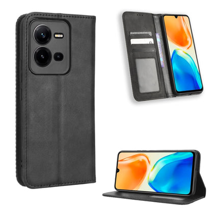 Magnetic Buckle Retro Texture Leather Phone Case, For Realme C33 4G, For T-Mobile Revvl 6 5G, For T-Mobile REVVL 6 Pro 5G, For vivo V25 5G /  X80 Lite, For vivo V25 Pro / S15 Pro, For vivo Y35 4G / Y22s 4G / Y22 4G 2022, For Wiko Power U20 / U10       ...