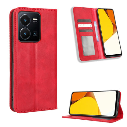 Magnetic Buckle Retro Texture Leather Phone Case, For Realme C33 4G, For T-Mobile Revvl 6 5G, For T-Mobile REVVL 6 Pro 5G, For vivo V25 5G /  X80 Lite, For vivo V25 Pro / S15 Pro, For vivo Y35 4G / Y22s 4G / Y22 4G 2022, For Wiko Power U20 / U10       ...