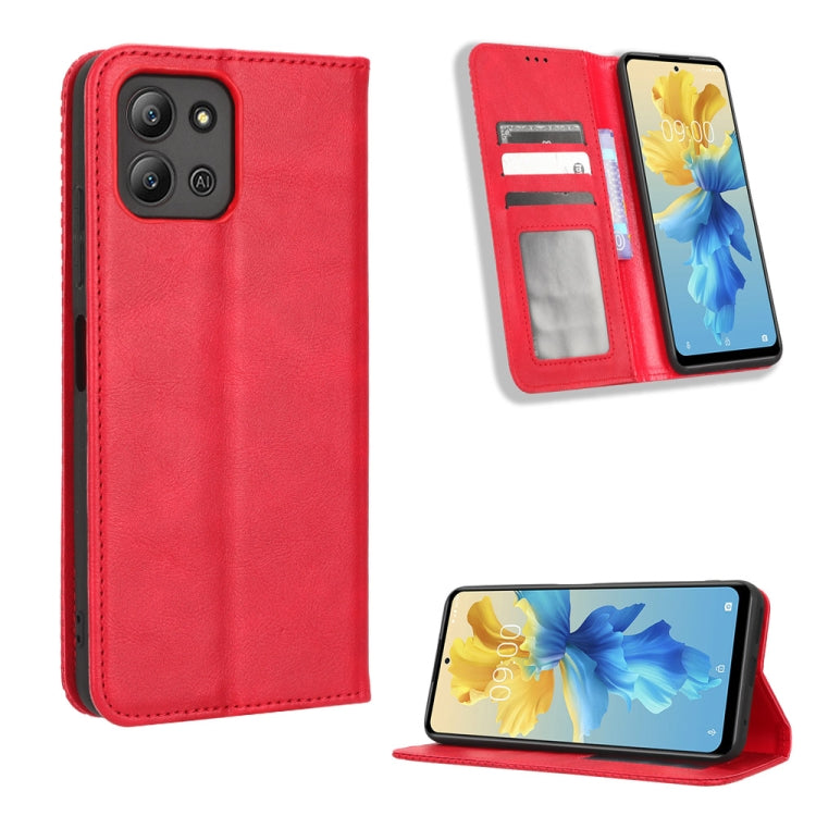 Magnetic Buckle Retro Texture Leather Phone Case, For Realme C33 4G, For T-Mobile Revvl 6 5G, For T-Mobile REVVL 6 Pro 5G, For vivo V25 5G /  X80 Lite, For vivo V25 Pro / S15 Pro, For vivo Y35 4G / Y22s 4G / Y22 4G 2022, For Wiko Power U20 / U10       ...