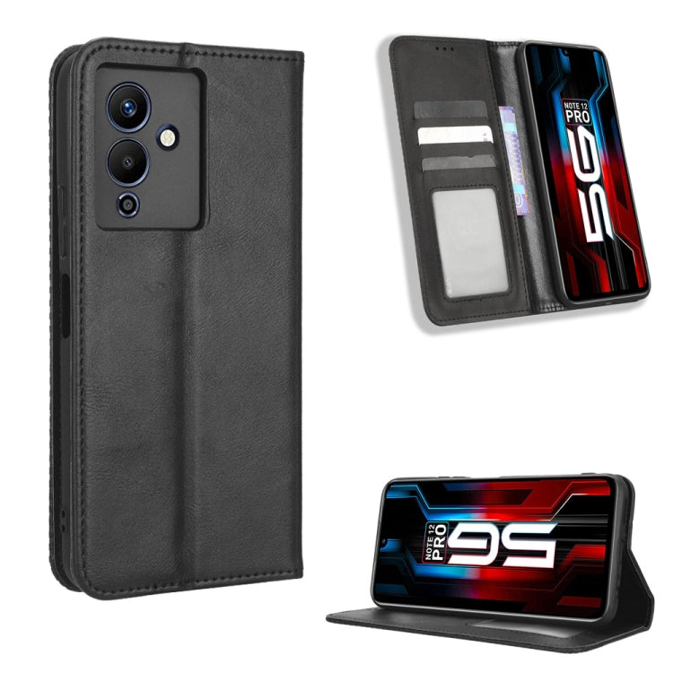 Magnetic Buckle Retro Texture Leather Phone Case, For Realme C33 4G, For T-Mobile Revvl 6 5G, For T-Mobile REVVL 6 Pro 5G, For vivo V25 5G /  X80 Lite, For vivo V25 Pro / S15 Pro, For vivo Y35 4G / Y22s 4G / Y22 4G 2022, For Wiko Power U20 / U10       ...