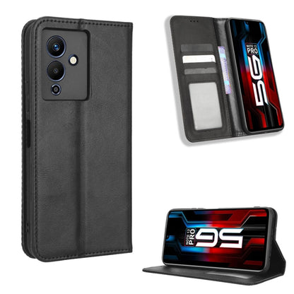 Magnetic Buckle Retro Texture Leather Phone Case, For Realme C33 4G, For T-Mobile Revvl 6 5G, For T-Mobile REVVL 6 Pro 5G, For vivo V25 5G /  X80 Lite, For vivo V25 Pro / S15 Pro, For vivo Y35 4G / Y22s 4G / Y22 4G 2022, For Wiko Power U20 / U10       ...