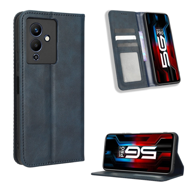 Magnetic Buckle Retro Texture Leather Phone Case, For Realme C33 4G, For T-Mobile Revvl 6 5G, For T-Mobile REVVL 6 Pro 5G, For vivo V25 5G /  X80 Lite, For vivo V25 Pro / S15 Pro, For vivo Y35 4G / Y22s 4G / Y22 4G 2022, For Wiko Power U20 / U10       ...