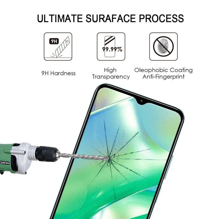 Full cover tempered glass screen protector with anti-fingerprint coating and 9H hardness