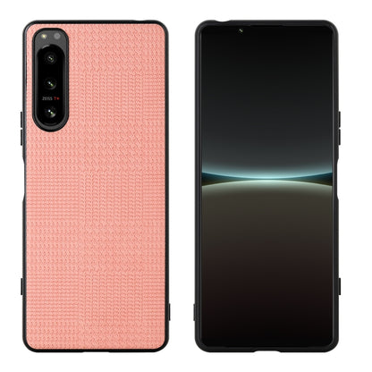 Pink shockproof phone case shown front and back with camera cutout