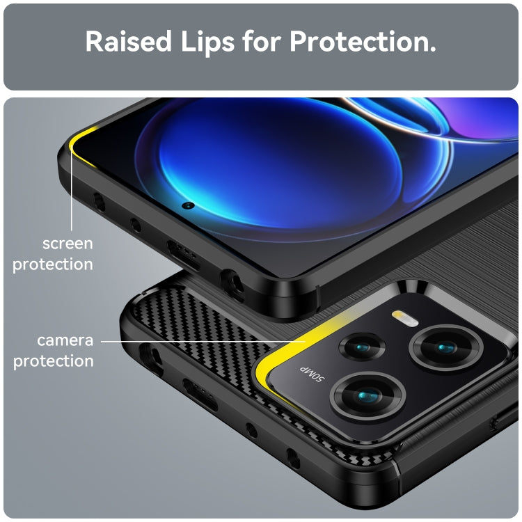 Brushed TPU phone case showing raised screen and camera protection edges