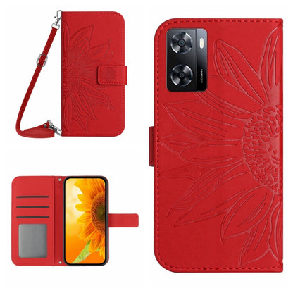 Skin Feel Sun Flower Pattern Flip Leather Phone Case with Lanyard, For OPPO A57 4G/A57 5G/A77 4G/A77 5G, For OPPO A73 4G, For OPPO A74 4G, For OPPO A91/Reno3 4G Global, For OPPO A17, For OPPO Reno2 Z/Reno2 F, For OPPO Reno3 Pro 5G/Find X2 Neo          ...