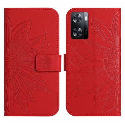 Skin Feel Sun Flower Pattern Flip Leather Phone Case with Lanyard, For OPPO A57 4G/A57 5G/A77 4G/A77 5G, For OPPO A73 4G, For OPPO A74 4G, For OPPO A91/Reno3 4G Global, For OPPO A17, For OPPO Reno2 Z/Reno2 F, For OPPO Reno3 Pro 5G/Find X2 Neo          ...