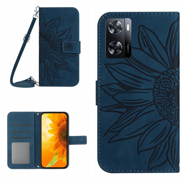 Skin Feel Sun Flower Pattern Flip Leather Phone Case with Lanyard, For OPPO A57 4G/A57 5G/A77 4G/A77 5G, For OPPO A73 4G, For OPPO A74 4G, For OPPO A91/Reno3 4G Global, For OPPO A17, For OPPO Reno2 Z/Reno2 F, For OPPO Reno3 Pro 5G/Find X2 Neo          ...