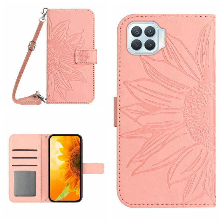 Skin Feel Sun Flower Pattern Flip Leather Phone Case with Lanyard, For OPPO A57 4G/A57 5G/A77 4G/A77 5G, For OPPO A73 4G, For OPPO A74 4G, For OPPO A91/Reno3 4G Global, For OPPO A17, For OPPO Reno2 Z/Reno2 F, For OPPO Reno3 Pro 5G/Find X2 Neo          ...