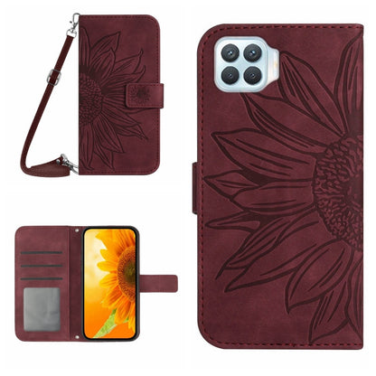 Skin Feel Sun Flower Pattern Flip Leather Phone Case with Lanyard, For OPPO A57 4G/A57 5G/A77 4G/A77 5G, For OPPO A73 4G, For OPPO A74 4G, For OPPO A91/Reno3 4G Global, For OPPO A17, For OPPO Reno2 Z/Reno2 F, For OPPO Reno3 Pro 5G/Find X2 Neo          ...