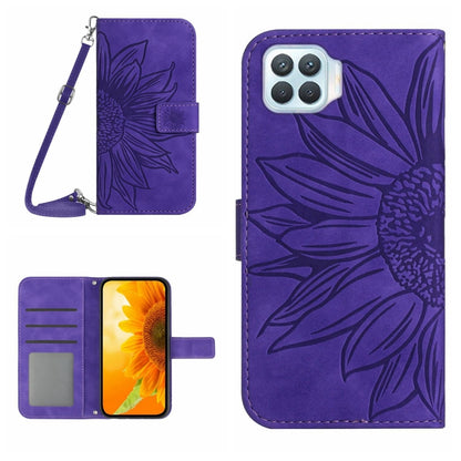 Skin Feel Sun Flower Pattern Flip Leather Phone Case with Lanyard, For OPPO A57 4G/A57 5G/A77 4G/A77 5G, For OPPO A73 4G, For OPPO A74 4G, For OPPO A91/Reno3 4G Global, For OPPO A17, For OPPO Reno2 Z/Reno2 F, For OPPO Reno3 Pro 5G/Find X2 Neo          ...