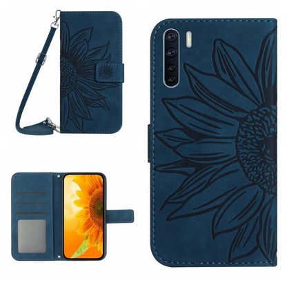 Skin Feel Sun Flower Pattern Flip Leather Phone Case with Lanyard, For OPPO A57 4G/A57 5G/A77 4G/A77 5G, For OPPO A73 4G, For OPPO A74 4G, For OPPO A91/Reno3 4G Global, For OPPO A17, For OPPO Reno2 Z/Reno2 F, For OPPO Reno3 Pro 5G/Find X2 Neo          ...