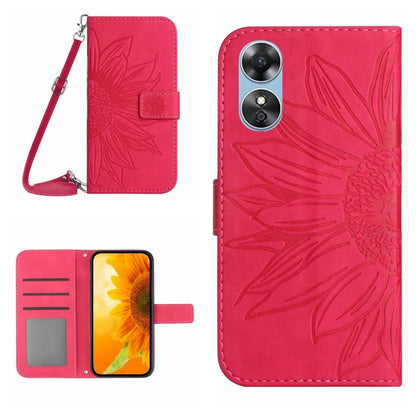 Skin Feel Sun Flower Pattern Flip Leather Phone Case with Lanyard, For OPPO A57 4G/A57 5G/A77 4G/A77 5G, For OPPO A73 4G, For OPPO A74 4G, For OPPO A91/Reno3 4G Global, For OPPO A17, For OPPO Reno2 Z/Reno2 F, For OPPO Reno3 Pro 5G/Find X2 Neo          ...