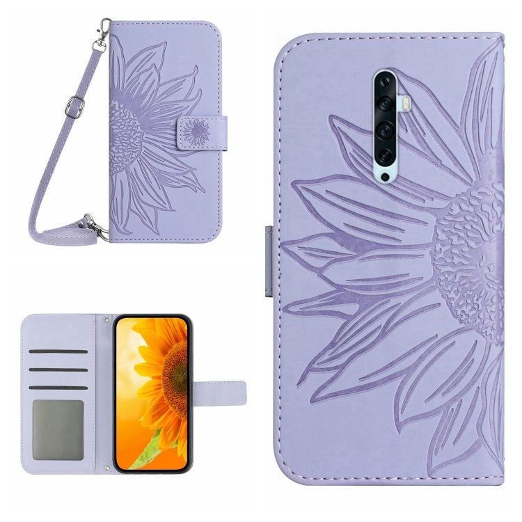 Skin Feel Sun Flower Pattern Flip Leather Phone Case with Lanyard, For OPPO A57 4G/A57 5G/A77 4G/A77 5G, For OPPO A73 4G, For OPPO A74 4G, For OPPO A91/Reno3 4G Global, For OPPO A17, For OPPO Reno2 Z/Reno2 F, For OPPO Reno3 Pro 5G/Find X2 Neo          ...