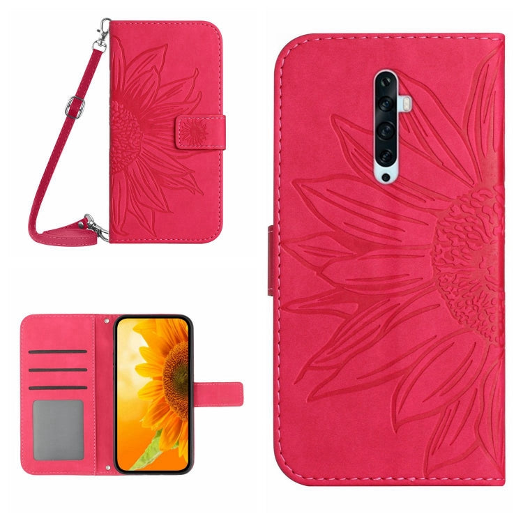 Skin Feel Sun Flower Pattern Flip Leather Phone Case with Lanyard, For OPPO A57 4G/A57 5G/A77 4G/A77 5G, For OPPO A73 4G, For OPPO A74 4G, For OPPO A91/Reno3 4G Global, For OPPO A17, For OPPO Reno2 Z/Reno2 F, For OPPO Reno3 Pro 5G/Find X2 Neo          ...
