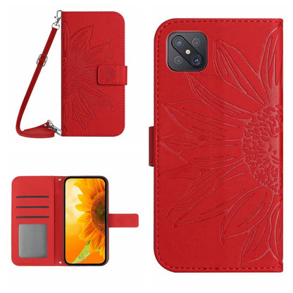 Skin Feel Sun Flower Pattern Flip Leather Phone Case with Lanyard, For OPPO Reno4 Pro 5G, For OPPO Reno4 Z 5G/A92S, For OPPO Reno5 4G, For OPPO Reno5 5G/Find X3 Lite, For OPPO Reno5 Lite/A94 4G, For OPPO Reno5 Pro 5G, For OPPO Reno5 Z/A94 5G/A95 5G    ...