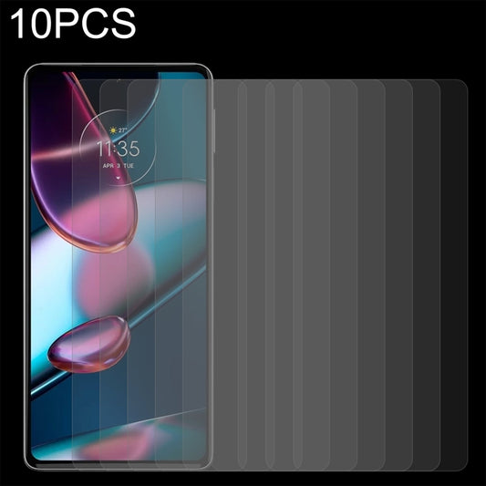 Tempered glass screen protectors, 2.5D curved edge, clear film set of 10