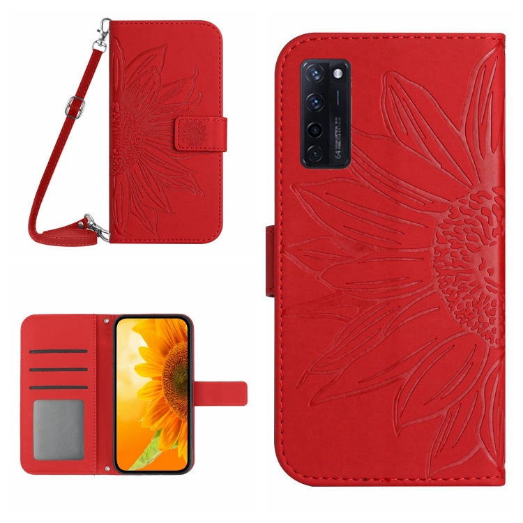 Skin Feel Sun Flower Pattern Flip Leather Phone Case with Lanyard, For ZTE Axon 20 4G/20 5G, For ZTE Axon 30 5G, For ZTE Blade A31, For ZTE Blade A51/A7P, For ZTE Blade A71, For ZTE Blade L210, For ZTE Blade V30, For ZTE Blade V30 Vita                 ...