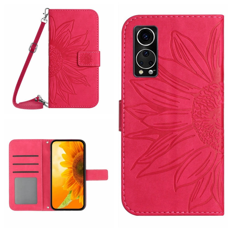 Skin Feel Sun Flower Pattern Flip Leather Phone Case with Lanyard, For ZTE Axon 20 4G/20 5G, For ZTE Axon 30 5G, For ZTE Blade A31, For ZTE Blade A51/A7P, For ZTE Blade A71, For ZTE Blade L210, For ZTE Blade V30, For ZTE Blade V30 Vita                 ...