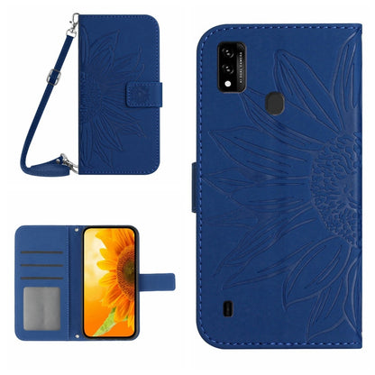 Skin Feel Sun Flower Pattern Flip Leather Phone Case with Lanyard, For ZTE Axon 20 4G/20 5G, For ZTE Axon 30 5G, For ZTE Blade A31, For ZTE Blade A51/A7P, For ZTE Blade A71, For ZTE Blade L210, For ZTE Blade V30, For ZTE Blade V30 Vita                 ...