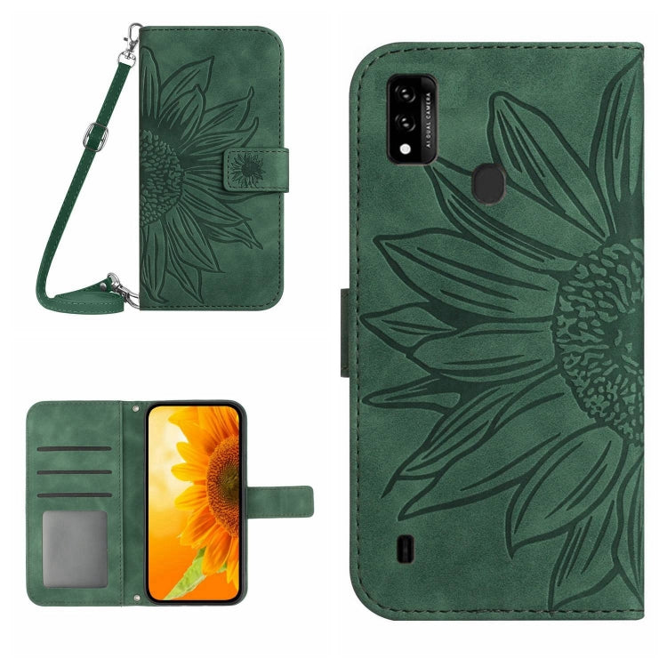 Skin Feel Sun Flower Pattern Flip Leather Phone Case with Lanyard, For ZTE Axon 20 4G/20 5G, For ZTE Axon 30 5G, For ZTE Blade A31, For ZTE Blade A51/A7P, For ZTE Blade A71, For ZTE Blade L210, For ZTE Blade V30, For ZTE Blade V30 Vita                 ...