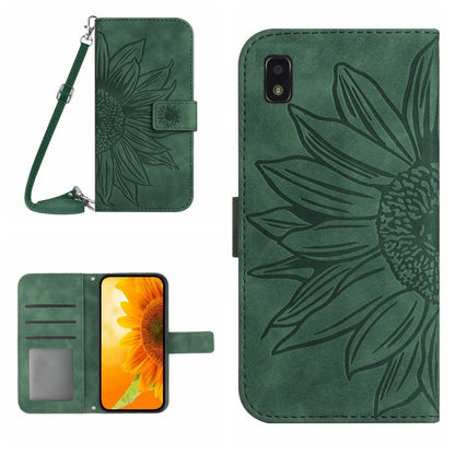 Skin Feel Sun Flower Pattern Flip Leather Phone Case with Lanyard, For ZTE Axon 20 4G/20 5G, For ZTE Axon 30 5G, For ZTE Blade A31, For ZTE Blade A51/A7P, For ZTE Blade A71, For ZTE Blade L210, For ZTE Blade V30, For ZTE Blade V30 Vita                 ...