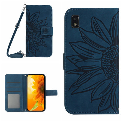 Skin Feel Sun Flower Pattern Flip Leather Phone Case with Lanyard, For ZTE Axon 20 4G/20 5G, For ZTE Axon 30 5G, For ZTE Blade A31, For ZTE Blade A51/A7P, For ZTE Blade A71, For ZTE Blade L210, For ZTE Blade V30, For ZTE Blade V30 Vita                 ...