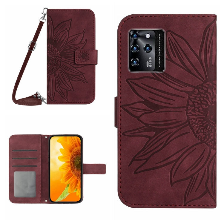 Skin Feel Sun Flower Pattern Flip Leather Phone Case with Lanyard, For ZTE Axon 20 4G/20 5G, For ZTE Axon 30 5G, For ZTE Blade A31, For ZTE Blade A51/A7P, For ZTE Blade A71, For ZTE Blade L210, For ZTE Blade V30, For ZTE Blade V30 Vita                 ...