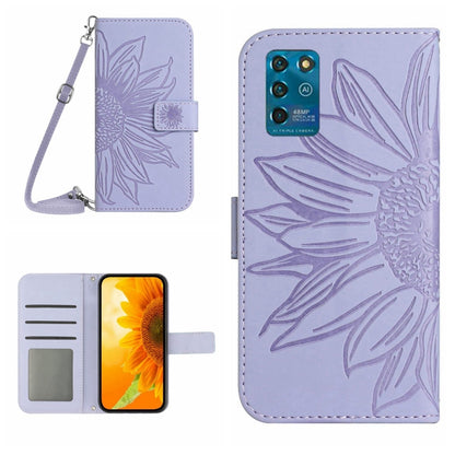 Skin Feel Sun Flower Pattern Flip Leather Phone Case with Lanyard, For ZTE Axon 20 4G/20 5G, For ZTE Axon 30 5G, For ZTE Blade A31, For ZTE Blade A51/A7P, For ZTE Blade A71, For ZTE Blade L210, For ZTE Blade V30, For ZTE Blade V30 Vita                 ...