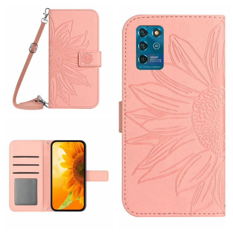 Skin Feel Sun Flower Pattern Flip Leather Phone Case with Lanyard, For ZTE Axon 20 4G/20 5G, For ZTE Axon 30 5G, For ZTE Blade A31, For ZTE Blade A51/A7P, For ZTE Blade A71, For ZTE Blade L210, For ZTE Blade V30, For ZTE Blade V30 Vita                 ...
