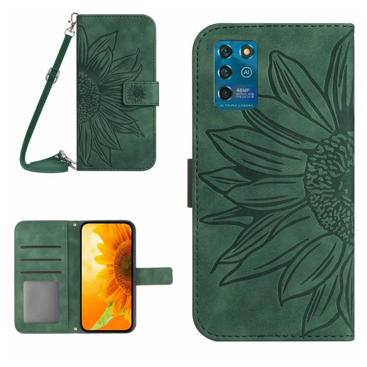 Skin Feel Sun Flower Pattern Flip Leather Phone Case with Lanyard, For ZTE Axon 20 4G/20 5G, For ZTE Axon 30 5G, For ZTE Blade A31, For ZTE Blade A51/A7P, For ZTE Blade A71, For ZTE Blade L210, For ZTE Blade V30, For ZTE Blade V30 Vita                 ...