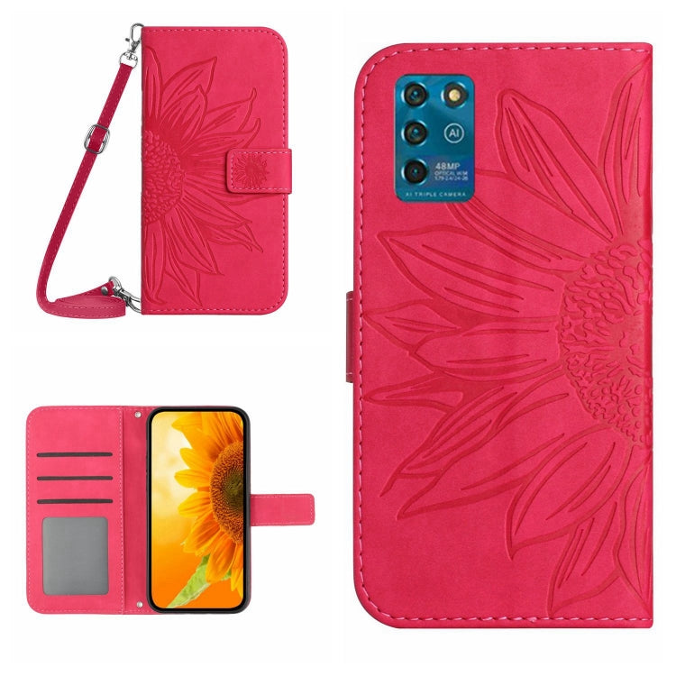 Skin Feel Sun Flower Pattern Flip Leather Phone Case with Lanyard, For ZTE Axon 20 4G/20 5G, For ZTE Axon 30 5G, For ZTE Blade A31, For ZTE Blade A51/A7P, For ZTE Blade A71, For ZTE Blade L210, For ZTE Blade V30, For ZTE Blade V30 Vita                 ...