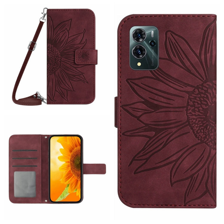Skin Feel Sun Flower Pattern Flip Leather Phone Case with Lanyard, For ZTE Axon 20 4G/20 5G, For ZTE Axon 30 5G, For ZTE Blade A31, For ZTE Blade A51/A7P, For ZTE Blade A71, For ZTE Blade L210, For ZTE Blade V30, For ZTE Blade V30 Vita                 ...