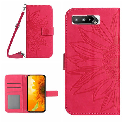 Skin Feel Sun Flower Pattern Flip Leather Phone Case with Lanyard, For ZTE Blade V40 Vita / A72, For ZTE Libero 5G, For ZTE Libero 5G II A103ZT Japan Edition, For Asus ROG Phone 3 ZS661KS, For Asus ROG Phone 5 ZS673KS, For Asus ROG Phone 6             ...