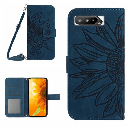 Skin Feel Sun Flower Pattern Flip Leather Phone Case with Lanyard, For ZTE Blade V40 Vita / A72, For ZTE Libero 5G, For ZTE Libero 5G II A103ZT Japan Edition, For Asus ROG Phone 3 ZS661KS, For Asus ROG Phone 5 ZS673KS, For Asus ROG Phone 6             ...