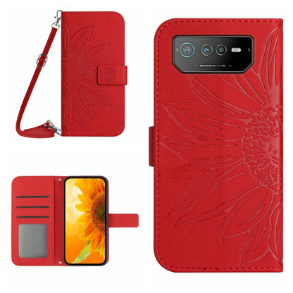 Skin Feel Sun Flower Pattern Flip Leather Phone Case with Lanyard, For ZTE Blade V40 Vita / A72, For ZTE Libero 5G, For ZTE Libero 5G II A103ZT Japan Edition, For Asus ROG Phone 3 ZS661KS, For Asus ROG Phone 5 ZS673KS, For Asus ROG Phone 6             ...